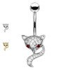 Belly Button Navel Piercing Banana Fox