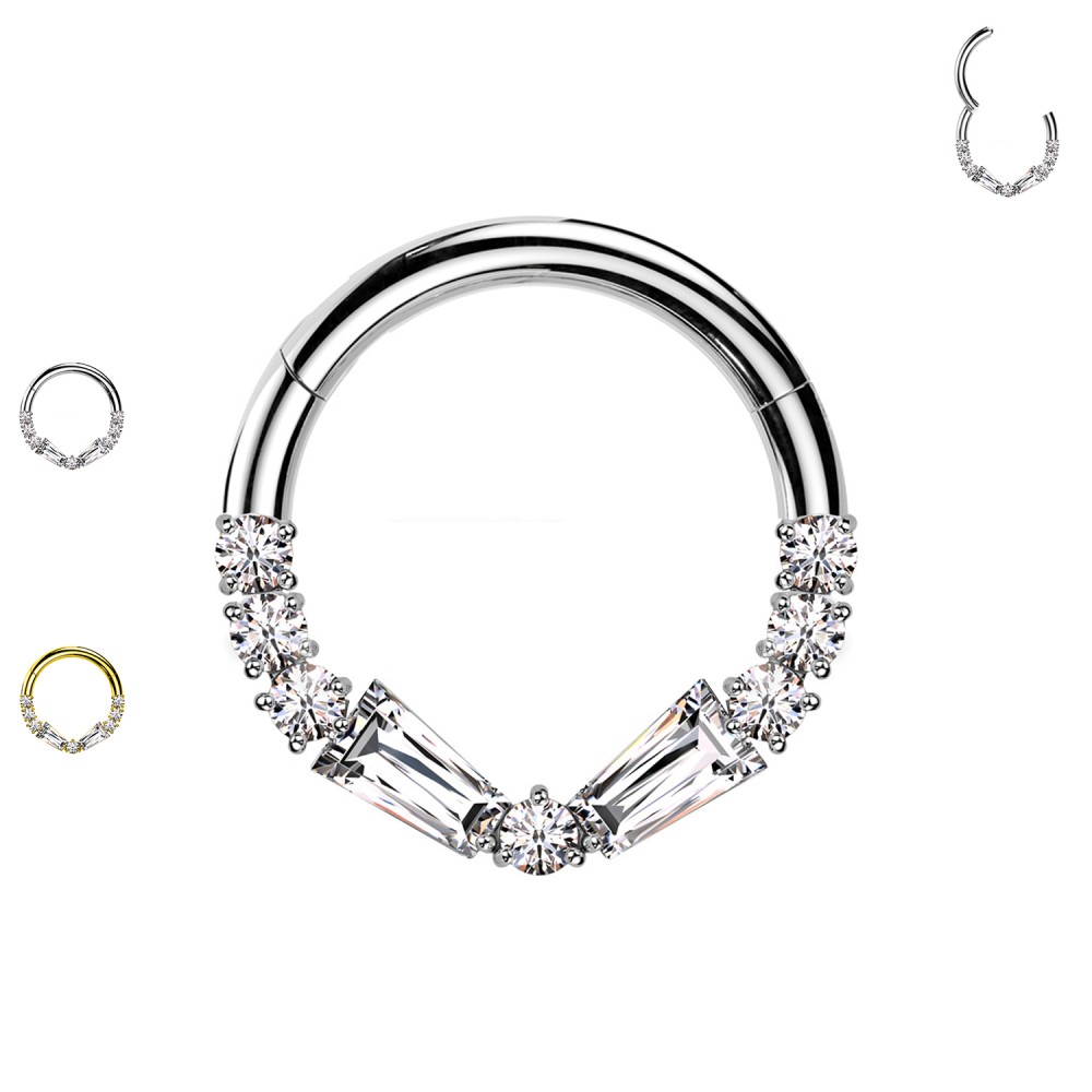 Piercing Hoops with Crystals
