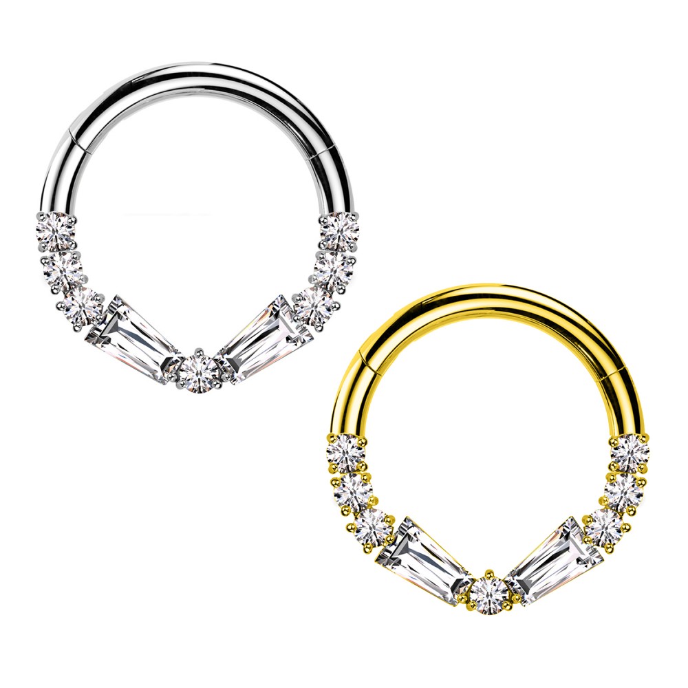 Piercing Hoops with Crystals